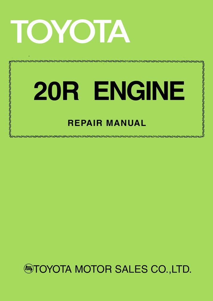 Toyota Service Manual - 20R Engine - Page 00-01 (100dpi) - Retro JDM